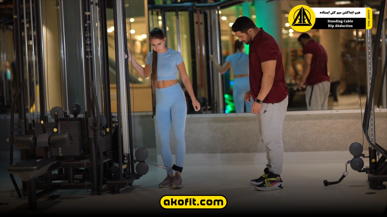 هیپ ابداکشن سیم کش ایستاده