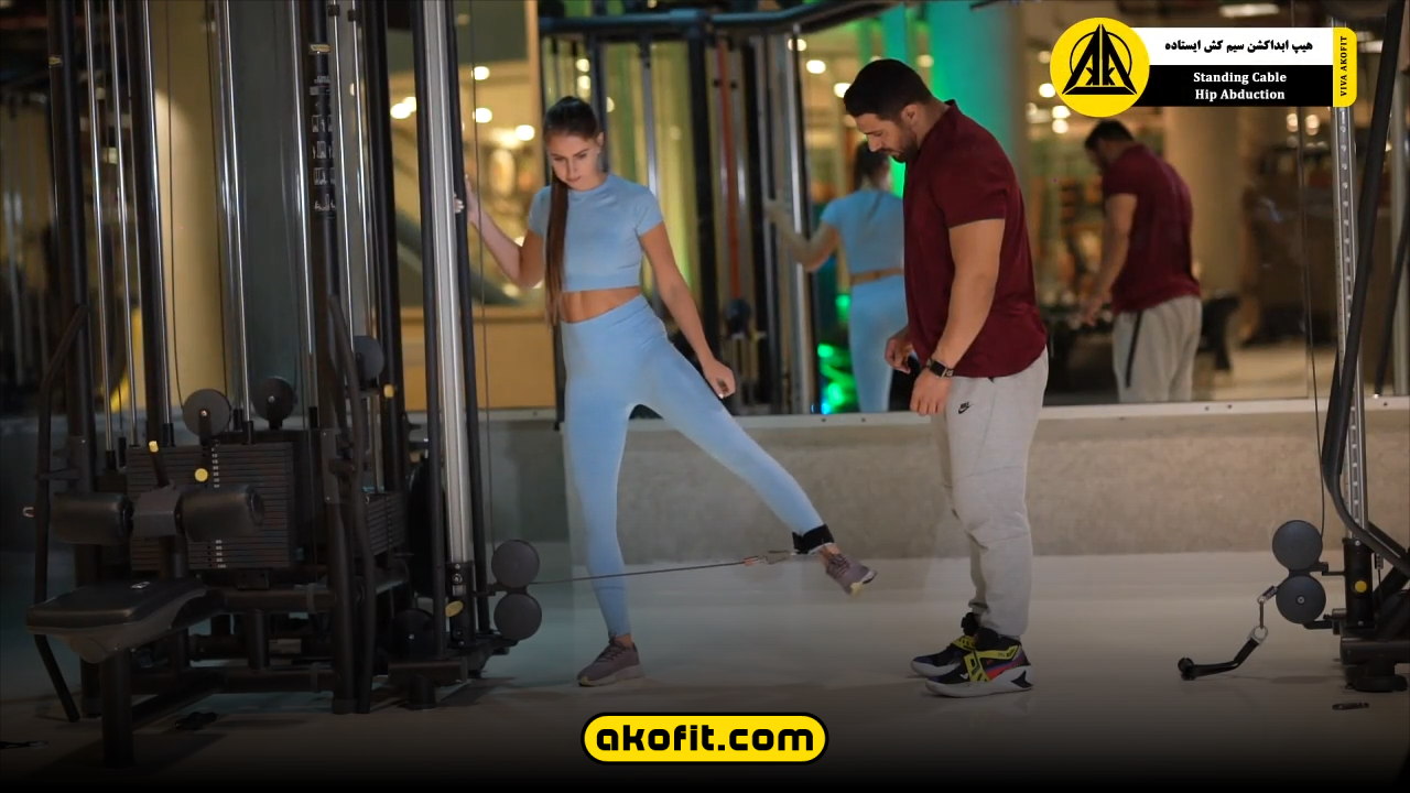 هیپ ابداکشن سیم کش ایستاده
